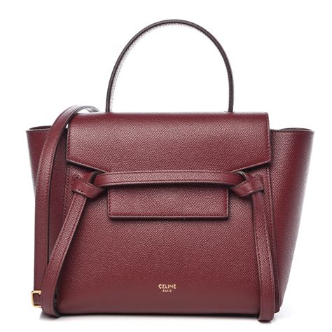 celine nano burgundy|WOMEN'S LUXURY BURGUNDY BAGS AND HANDBAGS.